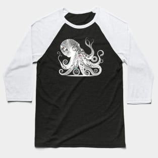 Cool octopus design with Aztec pattern Baseball T-Shirt